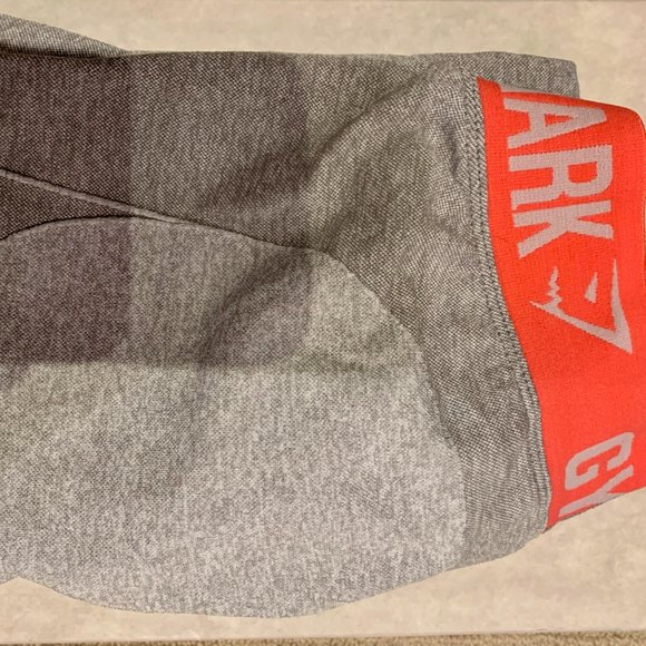 Gymshark Flex Leggings - Light Grey Marl/Sherbet P - Picture 3 of 5